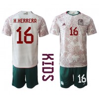 Mexico Hector Herrera #16 Replica Away Minikit World Cup 2022 Short Sleeve (+ pants)